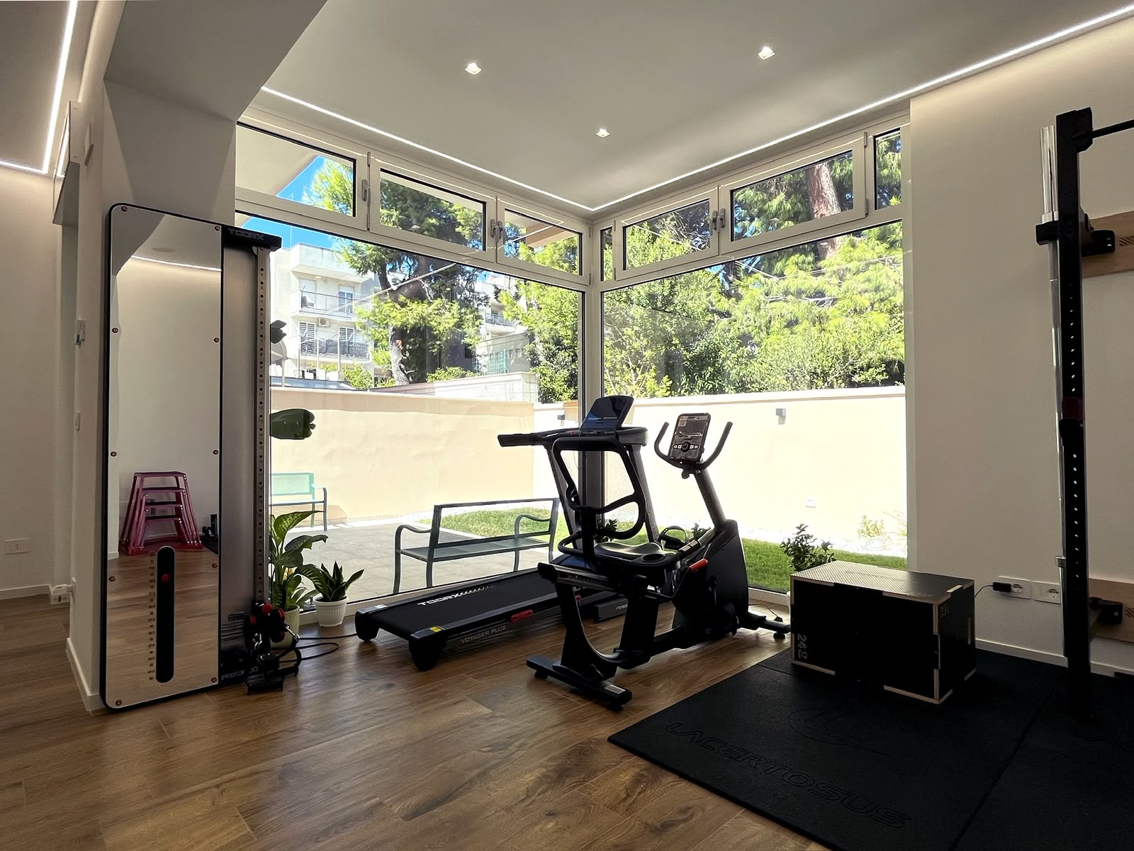 Palestra riabilitativa e tapis roulant